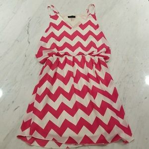Chevron striped summer dress